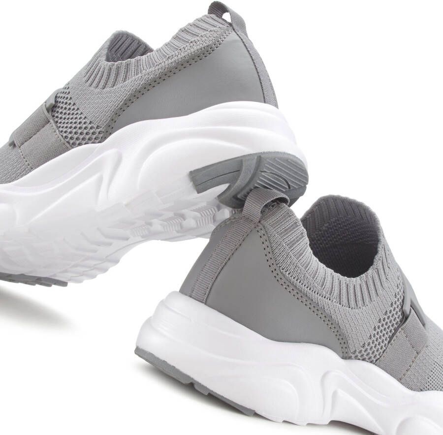 active by Lascana Sneakers Lage schoen vrijetijdsschoen slipper chunky zool VEGAN