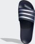 Adidas Originals Adilette badslippers donkerblauw zilver - Thumbnail 8