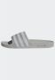 Adidas Originals Adilette Slides Grey- Heren Grey - Thumbnail 4