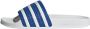 Adidas adilette Heren Slippers en Sandalen Blauw Maat: 39 1 3 Mesh Synthetisch Foot Locker - Thumbnail 4
