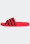 Adidas adilette Heren Slippers en Sandalen Rood Maat: 39 1 3 Mesh Synthetisch Foot Locker - Thumbnail 3