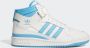 Adidas Mid-Top Forum Sneakers in Wit Blauw - Thumbnail 4