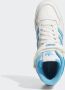 Adidas Mid-Top Forum Sneakers in Wit Blauw - Thumbnail 6