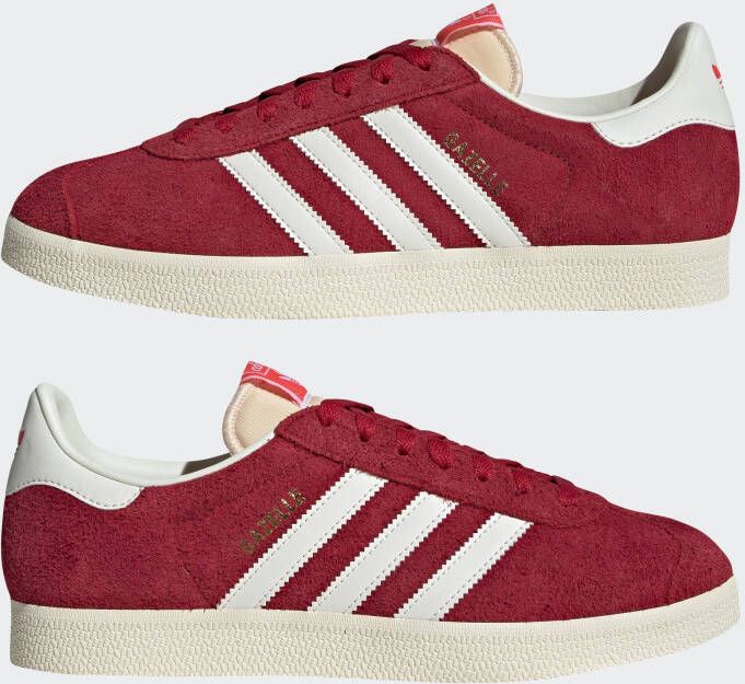 Adidas Originals Gazelle Team Victory Red Off White Cream White- Dames Team Victory Red Off White Cream White - Foto 9