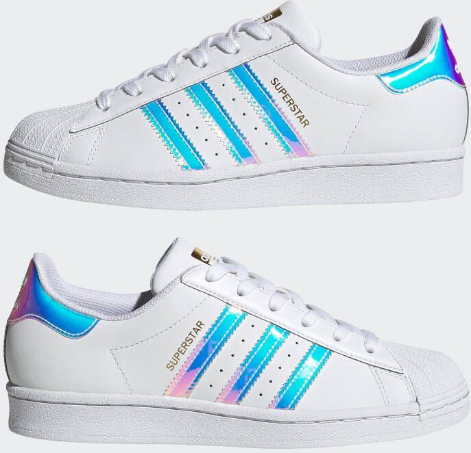 Adidas superstar store metallic dames abrikoos