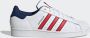 Adidas Originals Superstar sneakers wit donkerblauw rood - Thumbnail 5