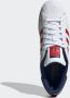 Adidas Originals Superstar sneakers wit donkerblauw rood - Thumbnail 7