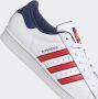 Adidas Originals Superstar sneakers wit donkerblauw rood - Thumbnail 10