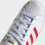 Adidas ORIGINALS Superstar Sneakers Ftwr White Better Scarlet Gold Metalic Dames - Thumbnail 14