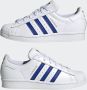 Adidas ORIGINALS Superstar Sneakers Ftwr White Semi Lucid Blue Gold Metalic Dames - Thumbnail 12