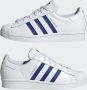 Adidas ORIGINALS Superstar Sneakers Ftwr White Semi Lucid Blue Gold Metalic - Thumbnail 12