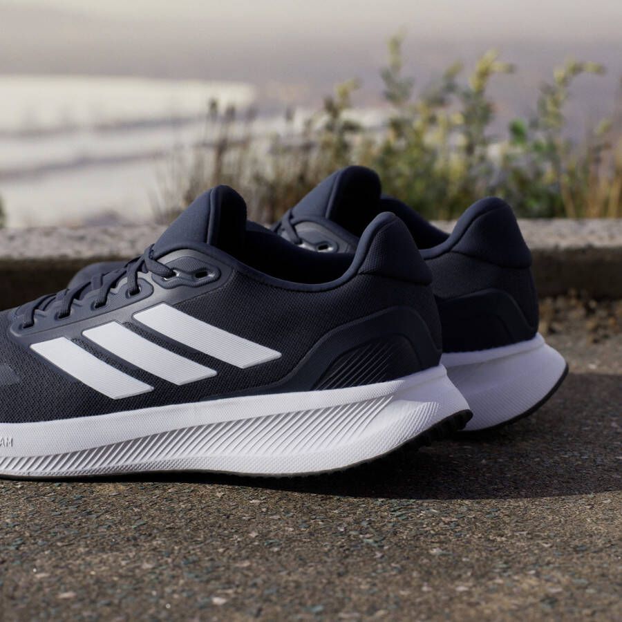 Adidas Performance Runfalcon 5 hardloopschoenen donkerblauw wit zwart - Foto 14