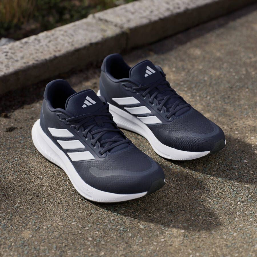 Adidas Performance Runfalcon 5 hardloopschoenen donkerblauw wit zwart - Foto 10