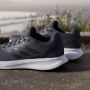 Adidas Performance Runfalcon 5 hardloopschoenen grijs zwart wit - Thumbnail 10