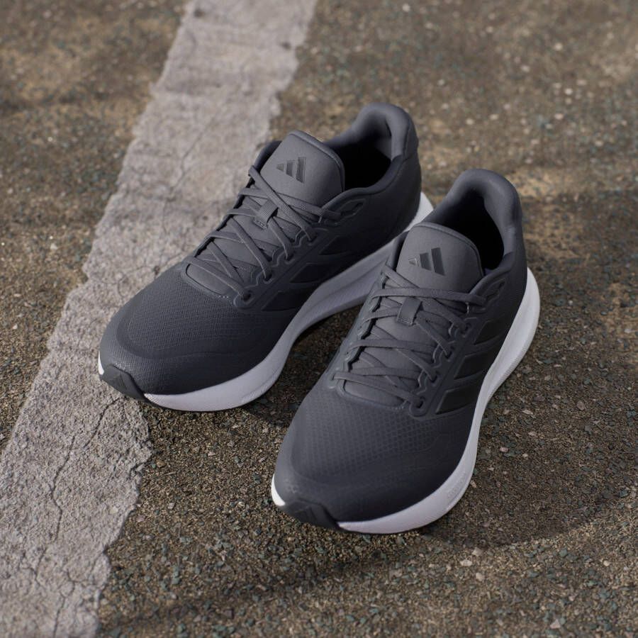Adidas Performance Runfalcon 5 hardloopschoenen grijs zwart wit - Foto 7
