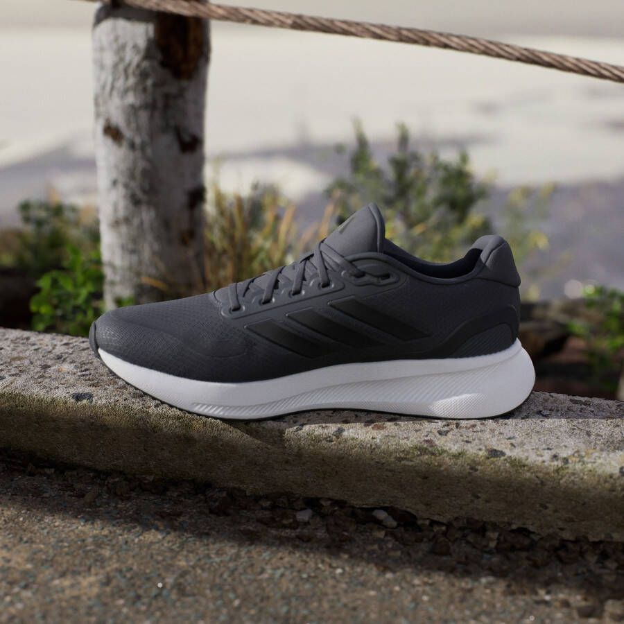 Adidas Performance Runfalcon 5 hardloopschoenen grijs zwart wit - Foto 8