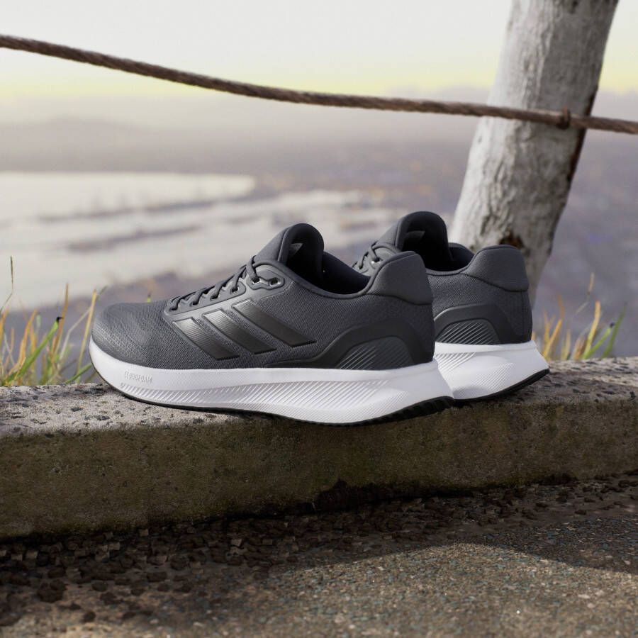 Adidas Performance Runfalcon 5 hardloopschoenen grijs zwart wit - Foto 9