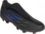 Adidas X Speedflow.3 Veterloze Firm Ground Voetbalschoenen Core Black Sonic Ink Solar Yellow Dames - Thumbnail 13