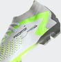 Adidas Predator Accuracy.2 Gras Voetbalschoenen (FG) Wit Grijs Felgeel Zwart - Thumbnail 10