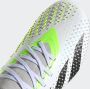 Adidas Predator Accuracy.2 Gras Voetbalschoenen (FG) Wit Grijs Felgeel Zwart - Thumbnail 10