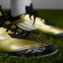Adidas Perfor ce F50 League Messi senior voetbalschoenen goudmetallic wit zwart - Thumbnail 8