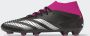 Adidas Predator Accuracy.2 Gras Voetbalschoenen (FG) Zwart Wit Roze - Thumbnail 4