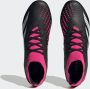 Adidas Predator Accuracy.2 Gras Voetbalschoenen (FG) Zwart Wit Roze - Thumbnail 5