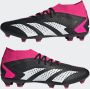 Adidas Predator Accuracy.2 Gras Voetbalschoenen (FG) Zwart Wit Roze - Thumbnail 9