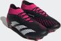 Adidas Predator Accuracy.2 Gras Voetbalschoenen (FG) Zwart Wit Roze - Thumbnail 11