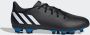 Adidas Predator Edge.4 Gras Kunstgras Voetbalschoenen (FxG) Zwart Wit Blauw - Thumbnail 9