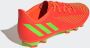 Adidas Perfor ce Predator Edge.4 FxG Sr. voetbalschoenen rood limegroen - Thumbnail 12