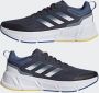 Adidas Performance Questar hardloopschoenen donkerblauw grijs wit - Thumbnail 13