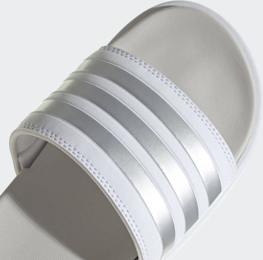 Adidas Women's Adilette Platform Slides Sandalen wit grijs - Foto 8