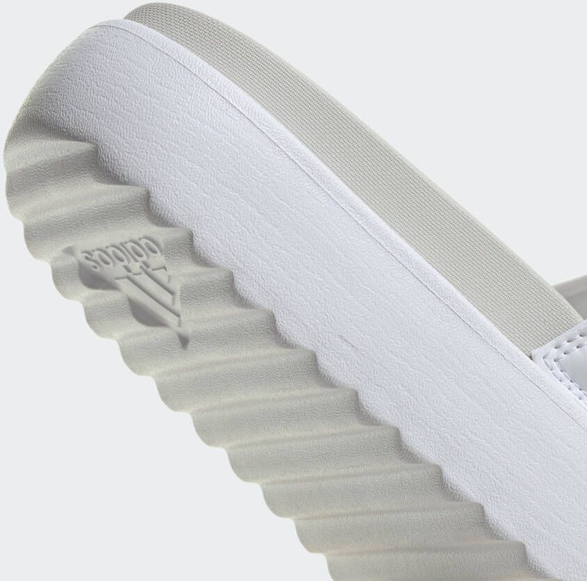 Adidas Women's Adilette Platform Slides Sandalen wit grijs - Foto 9