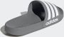 Adidas Adilette Slides Grey Three Cloud White Grey Three- Grey Three Cloud White Grey Three - Thumbnail 7