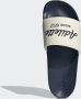 Adidas Adilette Shower with Lettering Sandalen blauw beige - Thumbnail 6