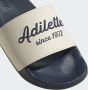 Adidas Adilette Shower with Lettering Sandalen blauw beige - Thumbnail 10