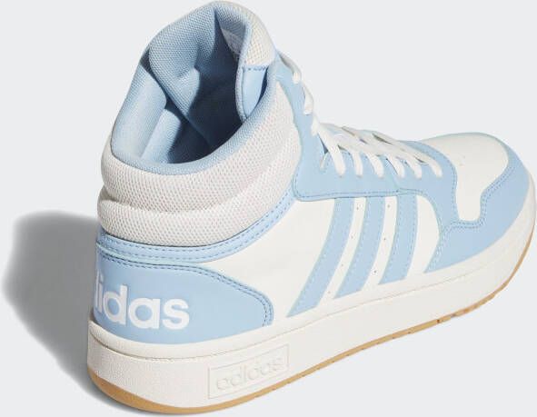 Adidas Hoops 3.0 Mid Classic Vintage Schoenen Wit Blauw 2 3 Vrouw - Foto 6