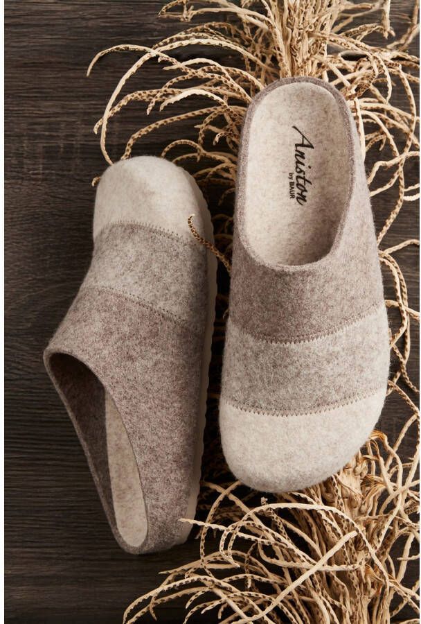 Aniston SHOES Clogs Panal pantoffel homeslipper in patchwork-uitstraling