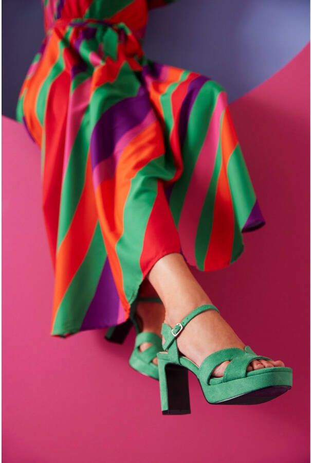 Aniston SHOES Highheel sandaaltjes zomerschoen avond sandaal sleehak nieuwe collectie
