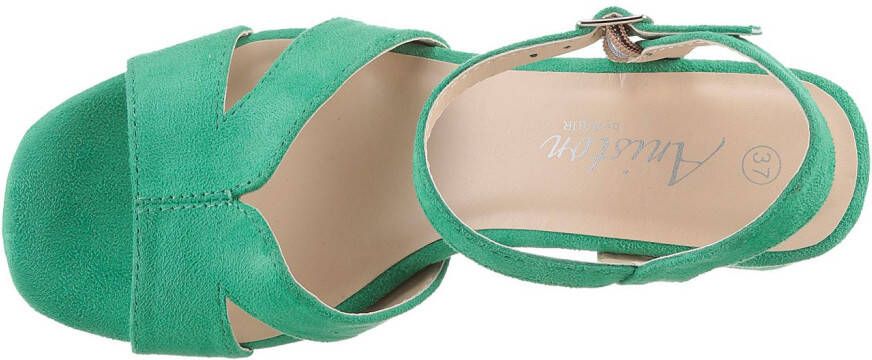 Aniston SHOES Highheel sandaaltjes zomerschoen avond sandaal sleehak nieuwe collectie