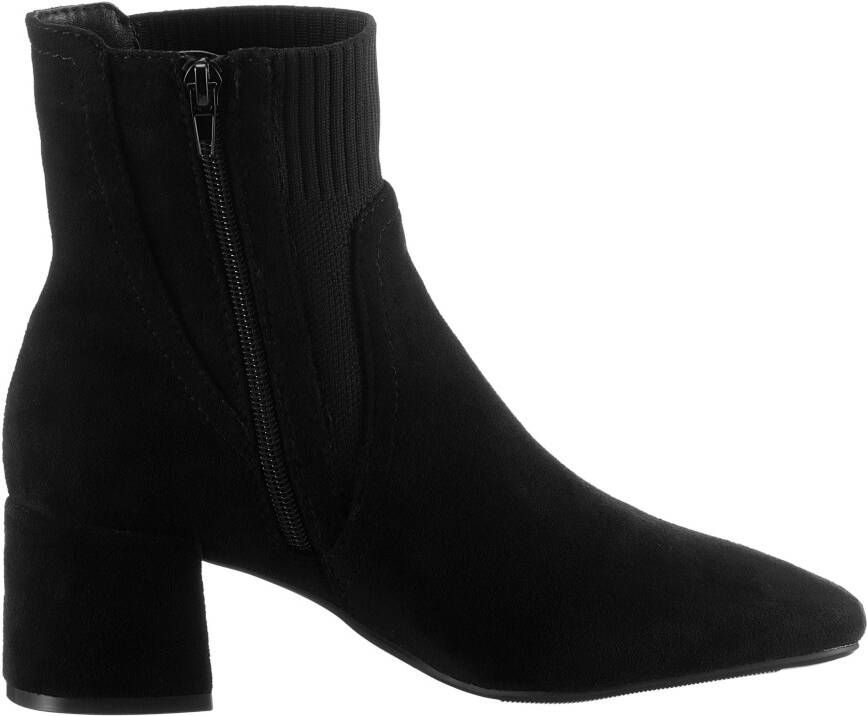 Aniston SHOES Laarsjes blokhak vierkante vorm met brei-inzet nieuwe collectie