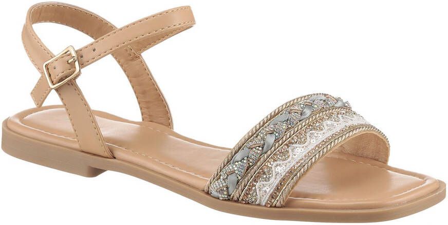 Aniston SHOES Sandalen zomer schoen sandalette glitterstenen nieuwe collectie