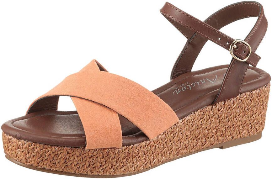 Aniston SHOES Sleehaksandaaltjes zomerschoen riemchensandaal sleehak nieuwe collectie