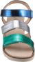 Aniston SHOES Sleehaksandaaltjes sandaal zomerschoen klittenbandschoen metallic-look nieuwe collectie - Thumbnail 8