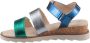 Aniston SHOES Sleehaksandaaltjes sandaal zomerschoen klittenbandschoen metallic-look nieuwe collectie - Thumbnail 9