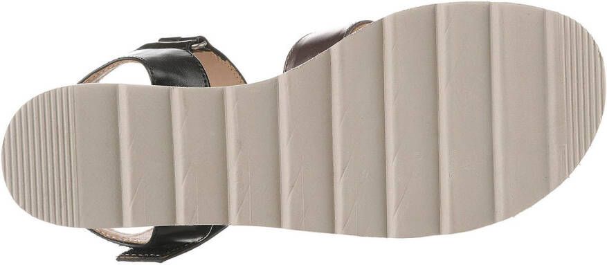 Aniston SHOES Sleehaksandaaltjes sandaal zomerschoen klittenbandschoen metallic-look nieuwe collectie