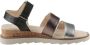 Aniston SHOES Sleehaksandaaltjes sandaal zomerschoen klittenbandschoen metallic-look nieuwe collectie - Thumbnail 8