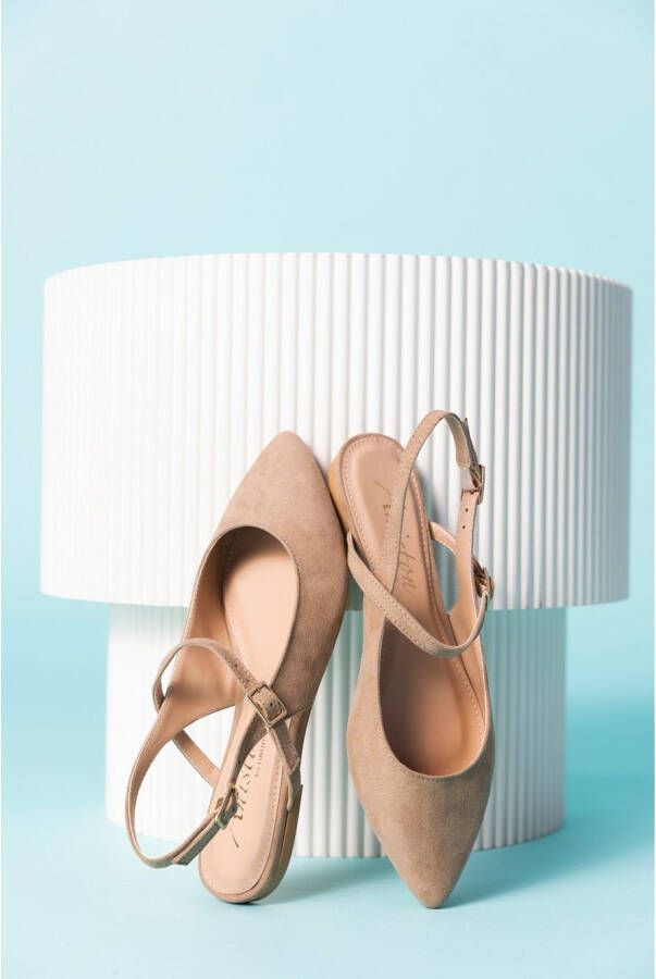 Aniston SHOES Slingback pumps Flat zomerschoen riemsandaal nieuwe COLLECTIE smalle vorm