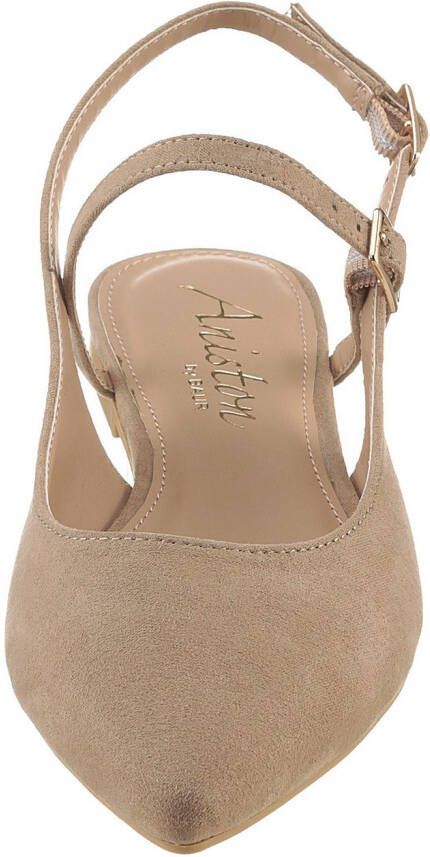 Aniston SHOES Slingback pumps Flat zomerschoen riemsandaal nieuwe COLLECTIE smalle vorm